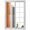 Orange, variant on Burnt Orange Gray Ombre Window Privacy Film, Vintage Farmhouse Wooden Static Cling UV Sun Blocking Heat Control Window Tint Day and Night, Non-Adhesive One Way Windows Privacy Cover 17.7''x78.7''