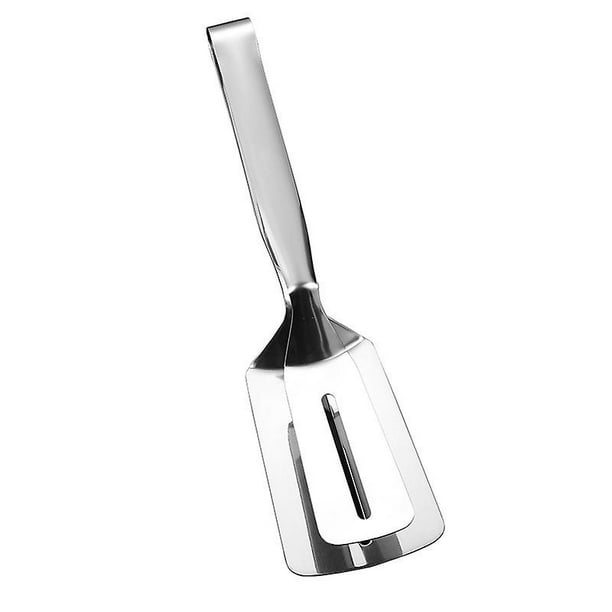 NinebeCJ Stainless Steel Steak Clamp Fish Spatula Cooking Tongs Kitchen