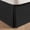 Black, variant on Pleated Waffle Weave Bed Skirt Tailored Dust Ruffle 18 Inch Drop Easy Fit Machine Washable Brown Queen Bedding Accessories