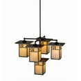 thumbnail image 3 of Meyda Tiffany 169150 Hyde Park 5 Light 32" Wide Chandelier - Brown, 3 of 6