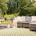 thumbnail image 3 of Safavieh Courtyard Amelia Geometric Indoor/Outdoor Area Rug, Green/Beige, 7'10" x 7'10" Square, 3 of 9