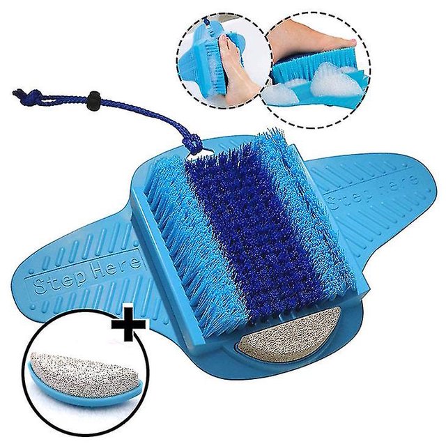 Depurador de pies con piedra pómez Limpieza de pies Masajeador exfoliante suave,11 Feliz Sencillez