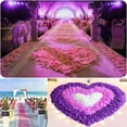 thumbnail image 2 of Fake Rose Petals for Romantic Night, Artificial Silk Flowers Faux Petal Home Bedroom Decor Wedding Corridor Bridal Bath Party Ceremony Decorations Silver1000 PCS, 2 of 5