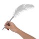 thumbnail image 4 of Juego de 5 bolígrafos de punta de bola para firma, caligrafía y decoración, regalo de boda perfecto, juego de pluma de ave gris, 4 of 8