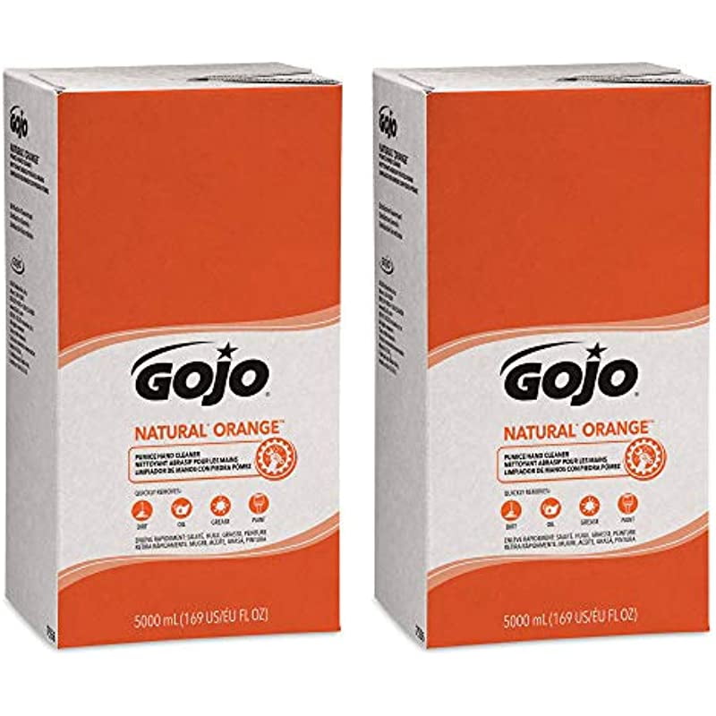 GOJO NATURAL ORANGE Pumice Hand Cleaner, 5000 mL Quick Acting Lotion
