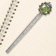 thumbnail image 3 of Map section Vintage Silver Lace-Edged Bookmark - Book Lover's Reading Accessory, 3 of 5