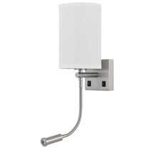 Cal Lighting 60W Lakewood Wall Lamp With 1W Intergrated Led Reading Lamp