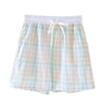 thumbnail image 3 of HVOBTTY Summer Women's A line Mini Skirt Cotton Five Inch Shorts Side Pockets Loose for Indoor Home Leisure and Daily Relaxed Wear, 3 of 5