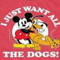 thumbnail image 3 of Mickey & Friends - Mickey Pluto Just Want All Dogs - Toddler And Youth Short Sleeve Graphic T-Shirt, 3 of 5