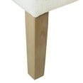 thumbnail image 6 of HomePop Square Coffee Table Ottoman – Stain-Resistant Cream Woven, 6 of 10