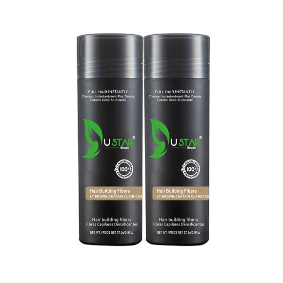 Lot de 2 - Ustar Fibre de Construction Capillaire Brun Pâle 0,97 Oz/27,5 g