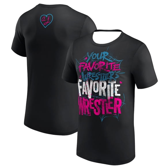 AJ Lee Your Favorite Wrestler's Favorite Wrestler T-shirt Short Sleeve Tee Men Women Streetwear Tops