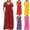 Orange, variant on Womens Crew Neck Short Sleeve Loose Swing Maternity Maxi Dress Soft Stretchy Pregnancy Daily Casual Dress Red XXXXXL