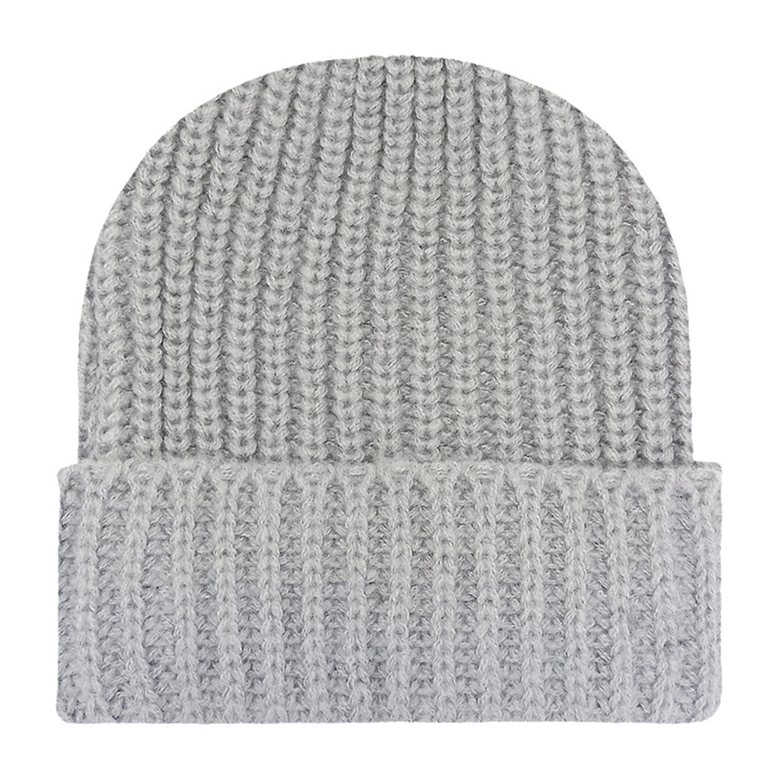 WZXFASHION Unisex Beanie Winter Knitted Cuffed Soft Warm Hat For