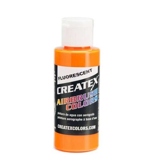 Createx Airbrush Color, Fluorescent, 2 oz., Sunburst