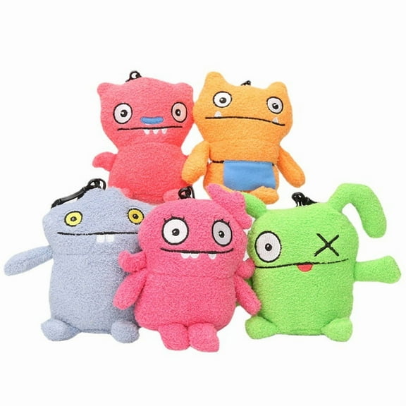 5PCS Ugly Dolls Keychain, Decoration, Birthday Gift, Plush Toy