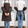 thumbnail image 4 of JIEMUCES 1 Pair Waterproof Oversleeves Elastic Cuffs Anti-Dirty Sleeve Cuff Protection Oil-Proof Scratch-Resistant Kitchen Apron Accessories, 4 of 8