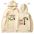 thumbnail image 3 of Sudadera con capucha Christmas Happy para hombre y mujer, verde, peluda, sudadera con gráfico Grinch, manga larga, fiesta, cálido, 2023, 3 of 4