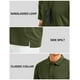 thumbnail image 4 of Polo MAGCOMSEN para hombre, manga corta, secado rápido, color verde militar, 4 of 7