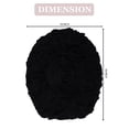 thumbnail image 3 of Home Weavers Modesto Collection 100% Cotton Tufted Toilet Lid Cover, Extra Soft and Absorbent Toilet Lid Cover, Machine Washable, Bathroom Toilet Lid Cover, 18"x18" Toilet Lid Cover, Black, 3 of 5