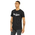 thumbnail image 2 of Daxton Adult Unisex Tshirt Montana Script with Vertical on the Back, Black White, 3XL, 2 of 3