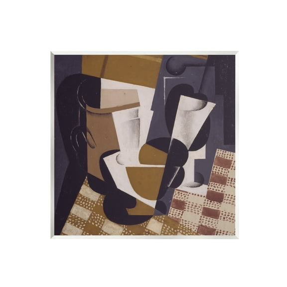 Stupell Industries Broc et Verre Juan Gris Classic Abstract Painting Painting Unframed Art Print Wall Art, Design by one1000paintings