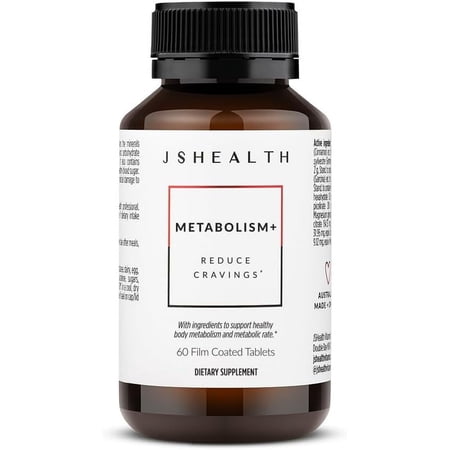 JSHealth Vitamins  Metabolism+ Formula  Healthy Natural Energy Support  Metabolism Maintenance Supplement (60 Capsules)