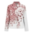thumbnail image 5 of Pink Women Shirts, Womens V Neck Roll Up Sleeve Down Blouses Tops,Women Shirts L, 5 of 5