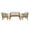 2 #: Beige+Natural, variant on Harper & Bright Designs Outdoor Iron Furniture Set, 4 Pieces Patio Metal Conversation Set with Wood Coffee Table and 2 Single Chairs with Removable Cushion for Garden Backyard, Beige
