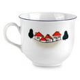 thumbnail image 6 of 7.6 fl oz (225 ml) Porcelain Kids Plates and Mug Set Kid's Porcelain Dinnerware Set of 3 Tableware Set for Kids Deep Plate Flat Plate and Kid's Mug (Little Train), 6 of 10