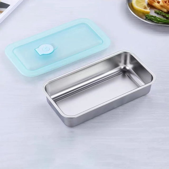 Eky Stainless Steel Single Compartment Snack Containers,Grab and Go Snack Containers Reusable with Lids,Leak-Proof Condiment Container,For Snacks Dips Travel and Outdoor Camping,B,1 Pc