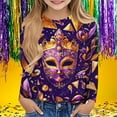 thumbnail image 2 of Favoffer Big Kids Girls Shirt Spring Cute Print Long Sleeve Top Dressy Casual Crew Neck Blouse Soft Basic Tee for Daily Play Park Hangout Sizes 3-14Y, 2 of 5