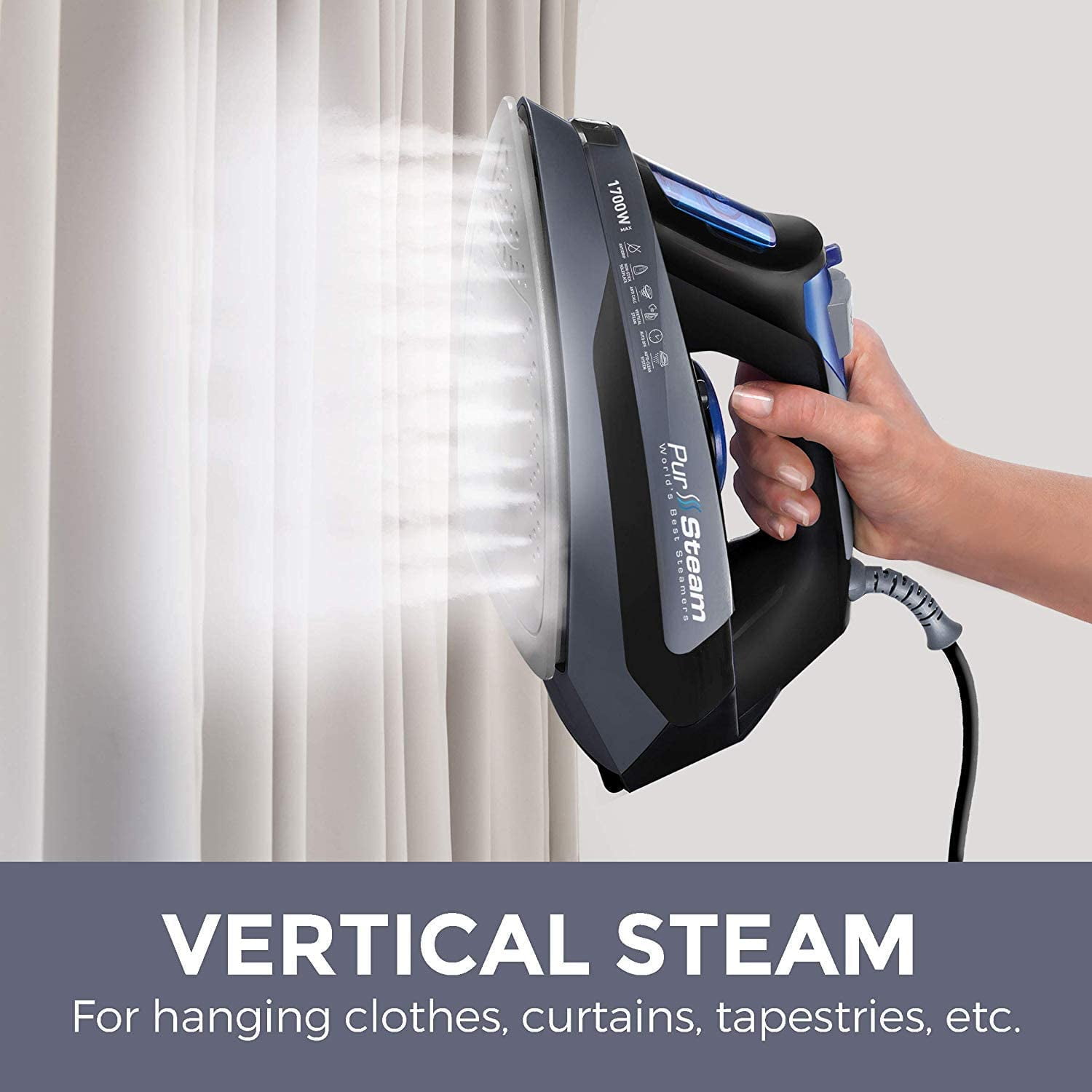 Pursteam 1700w steam iron discount