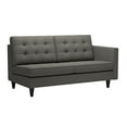 thumbnail image 5 of Modway Empress Mid-Century Modern Upholstered Fabric Corner Sofa In Oatmeal, 5 of 5