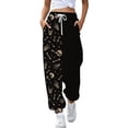 thumbnail image 3 of XINPING Halloween Sweatpants Women 2026 Loose Fit High Waisted Baggy Joggers Pants Casual Fall Novelty Lounge Bottoms Pockets Cute Y2K Joggers with Pockets Party Daily Wear, 3 of 7