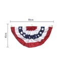 thumbnail image 4 of Décoration Plissée Drapeau Fanion Patriotique USA Textiles de Maison, 4 of 8