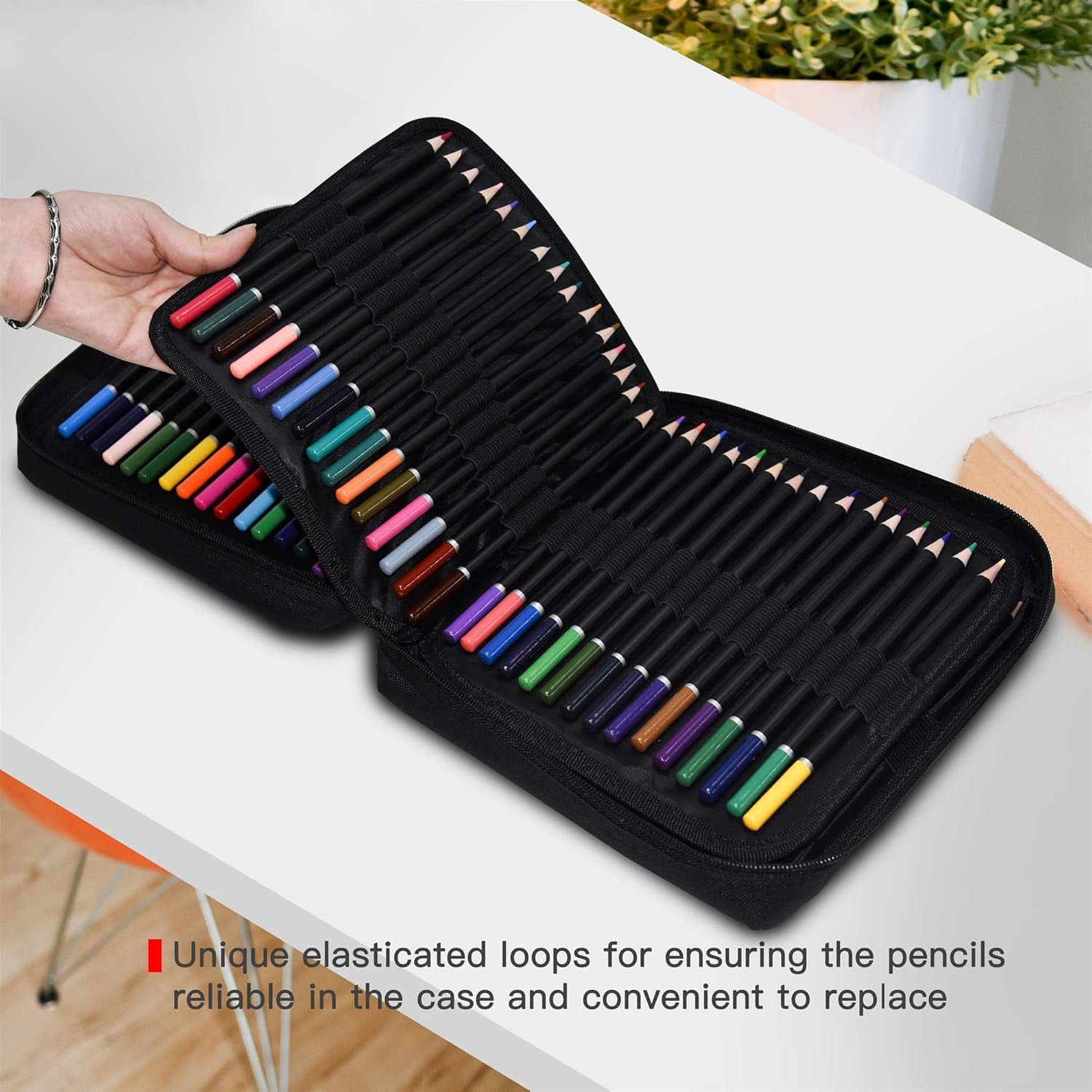 120 Colored Pencils,Soft Coloured Leads for Adult Artists, Professionals and Colorists, In Zipper Pouch