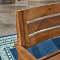 thumbnail image 2 of Jaxson Outdoor 3 Piece Acacia Wood Bistro Set with Straight Legged Table, Teak, 2 of 6