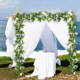 thumbnail image 4 of Artificial Peony Flower Vine Garland Rattan - Silk Polyester Multicolor Hanging Vine Decor for Wedding Arch Wall Ceiling Restaurant 70.8 in Long 1 Piece, 4 of 6