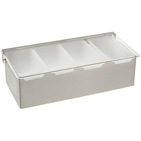 

Winco 4 Comp Condiment Dispenser Medium Stainless Steel
