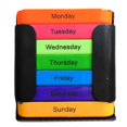 thumbnail image 1 of Stackable Daily Medicine Organiser Multi Compartments Medicine Holder Box for Travel, 1 of 5