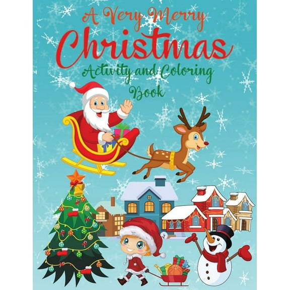 A Very Merry Christmas Alphabet Activity Book for Kids Ages 4-8, (Paperback)