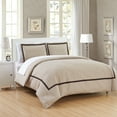 thumbnail image 2 of Chic Home Krystel 2-Piece Embroidered Duvet Cover Set, Twin, Beige, 2 of 3