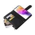 thumbnail image 5 of Case for Samsung Galaxy A73 5G Cover Zipper Pocket Wallet Case Magnetic Protective - Black, 5 of 5