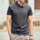 thumbnail image 3 of Camisetas polo lisas de primera calidad sin logotipo para hombre, camiseta con cuello, camiseta verde para hombre, ropa de manga corta para hombre 2024, elegante y informal, 3 of 4