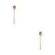 thumbnail image 4 of Ounissouiy Cucharas de mango largo de acero inoxidable, bonita cucharadita de café, mezcla para beber, postre, cuchara para helado, accesorios de Type6 NO6, 4 of 6