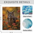 thumbnail image 3 of Diamond Art Kit for Adults, Majestic Owl Surrounded By Flowers Diamond Painting for Adults Beginners, DIY Diamond Art Painting Kits, 5D Diamond Painting Crafts for Home Decor 12x16 Frameless, 3 of 7