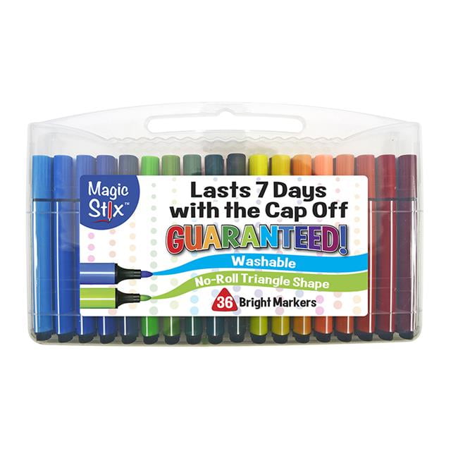 The Pencil Grip TPG399 Magic Stix Tri Markers 36 Colors Set, Assorted Color