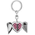 thumbnail image 1 of Tablero de ajedrez Llavero de alas de ángel en forma de corazón, 1 of 3