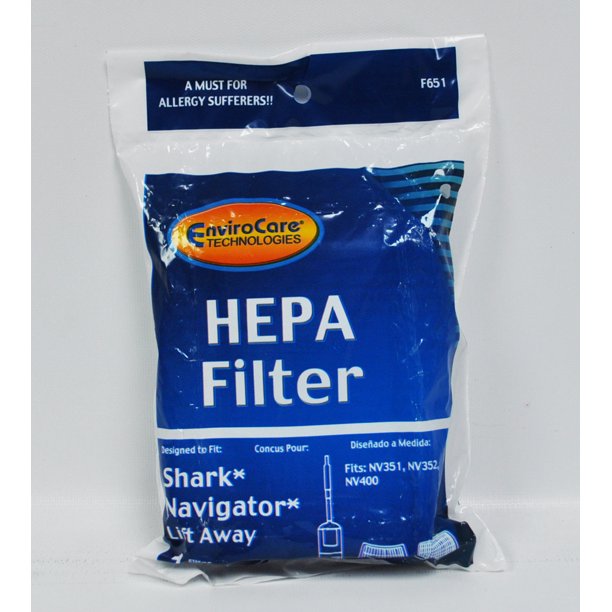 Envirocare Shark Navigator Lift Away HEPA Filter F651